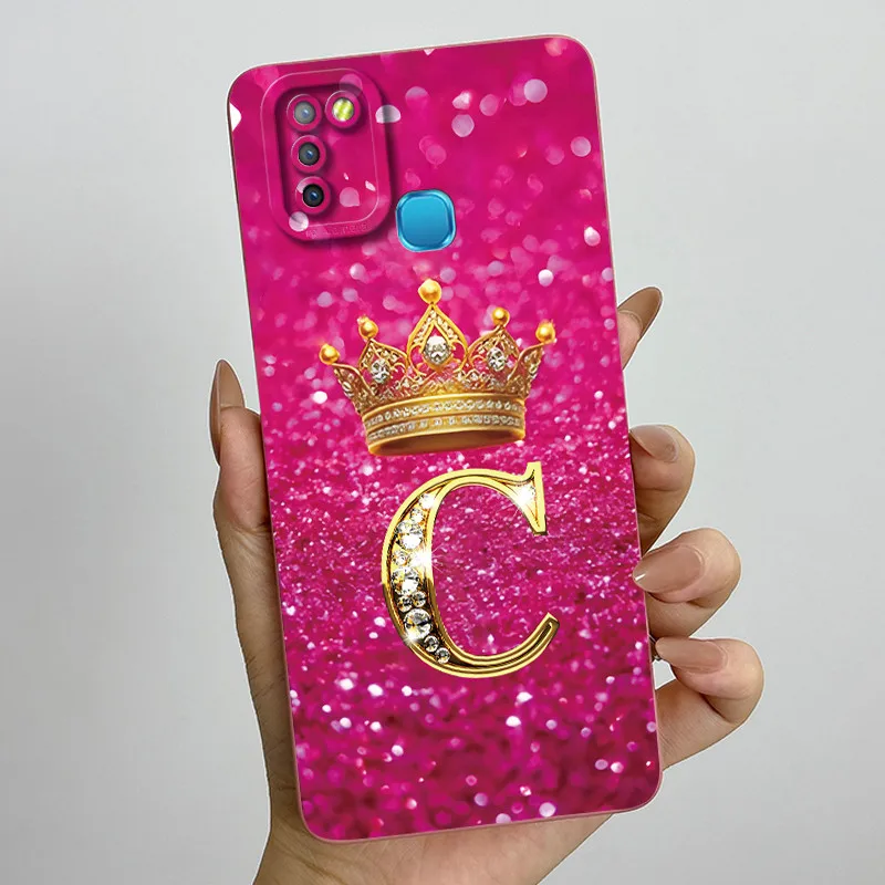 Para Infinix Smart 5 Funda X657 corona letra Funda trasera de silicona suave Funda en Infinix Hot 10 Lite X657B Smart5 carcasa de parachoques Couqe - imagen 5