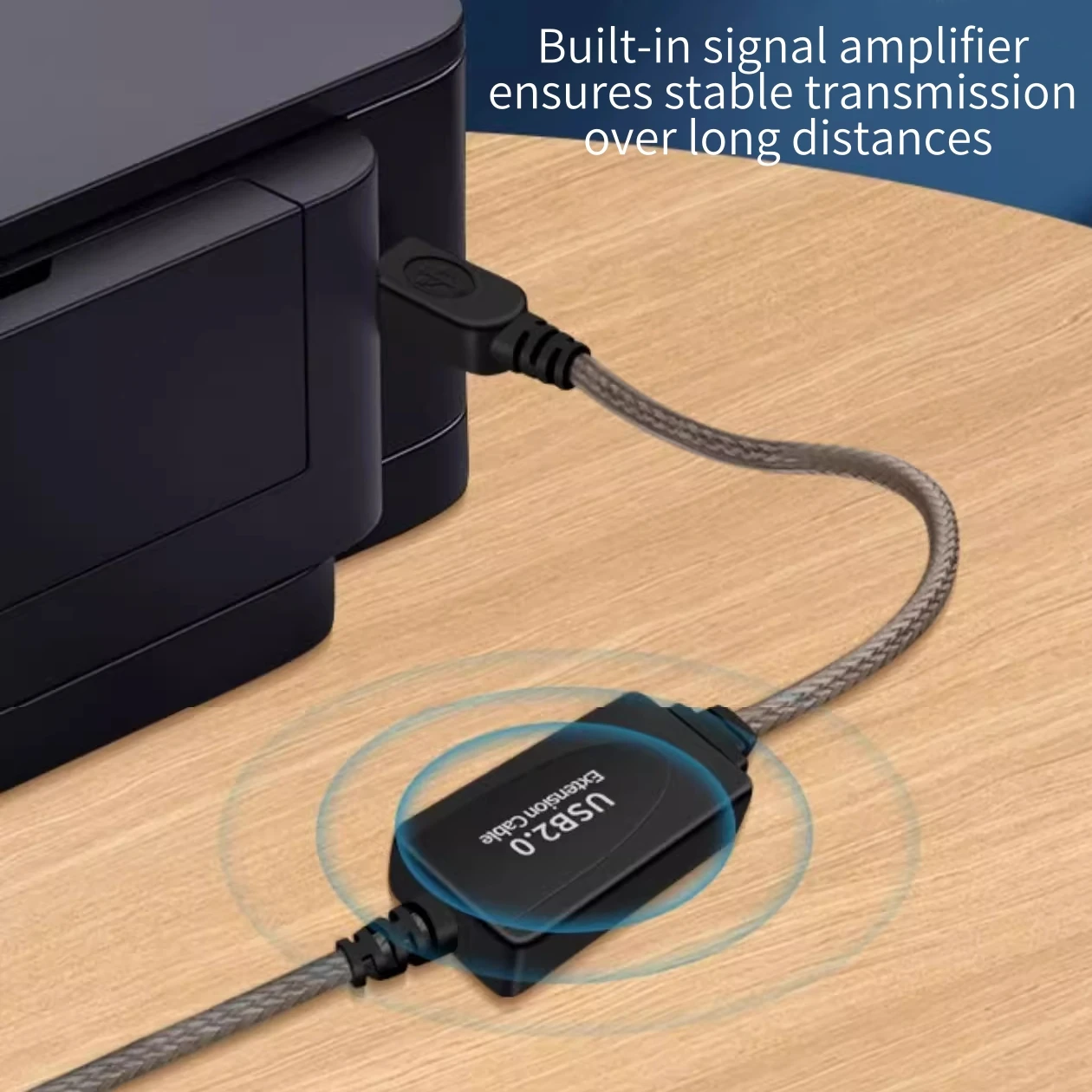 Cable de datos repetidor activo de alta velocidad, 10M, 15M de largo, con Chip USB 2,0 A a B, Cable pasivo/Activo para ordenador portátil, PC, impresora y escáner - imagen 2