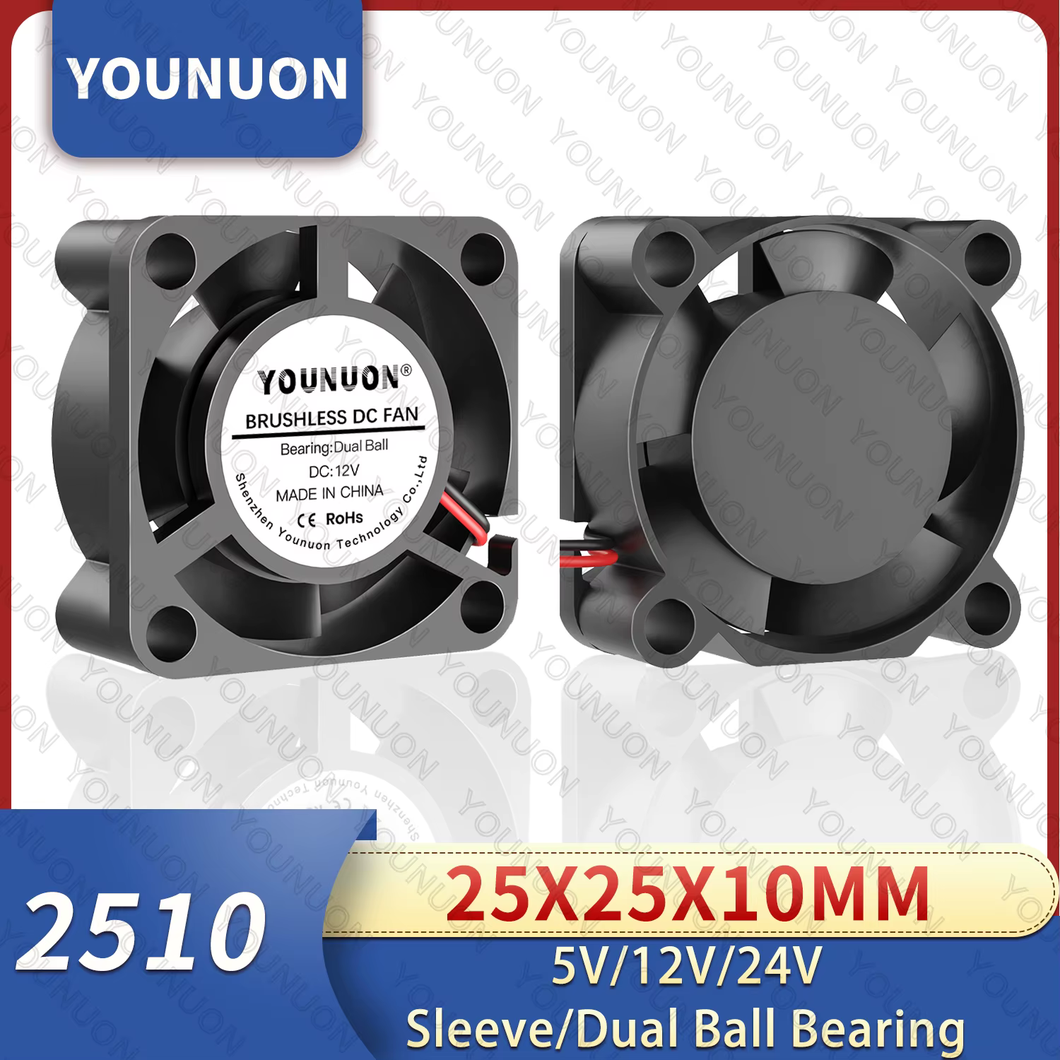 Ventilador Refrigeración 25mm M.2 SSD 5V-12V-24V - imagen 5