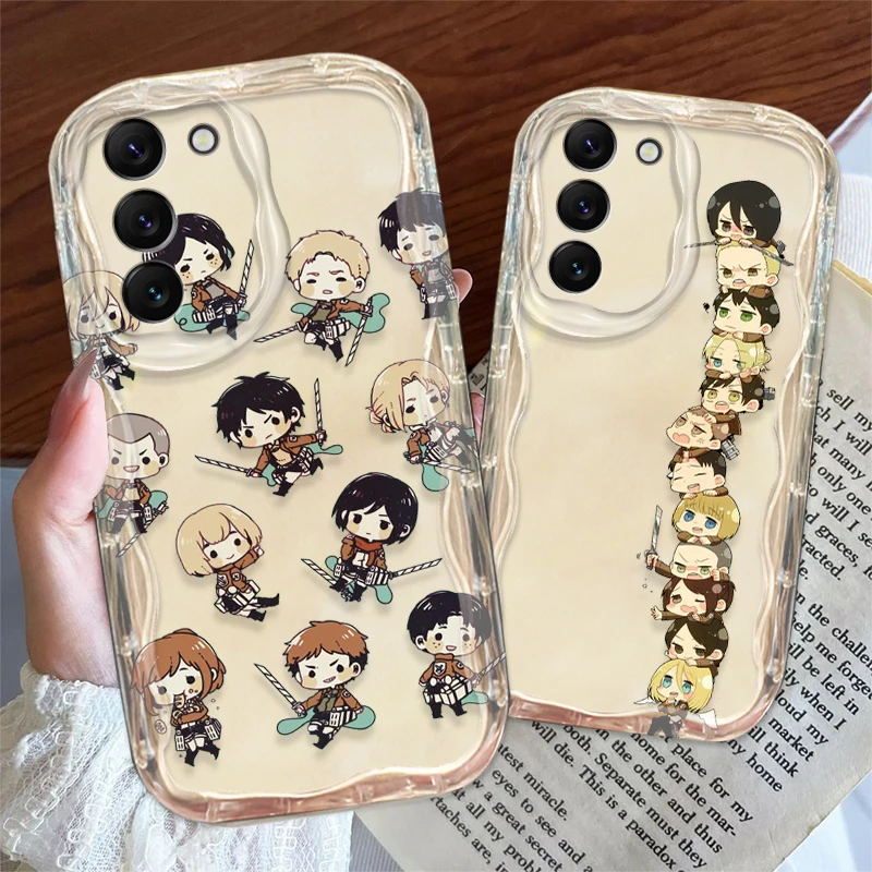Funda de teléfono de ataque a los Titanes para S21, S23, S24, Ultra Plus FE, A55, A35, A25, A05S, A54, A53, A52, A33, A32 - imagen 2