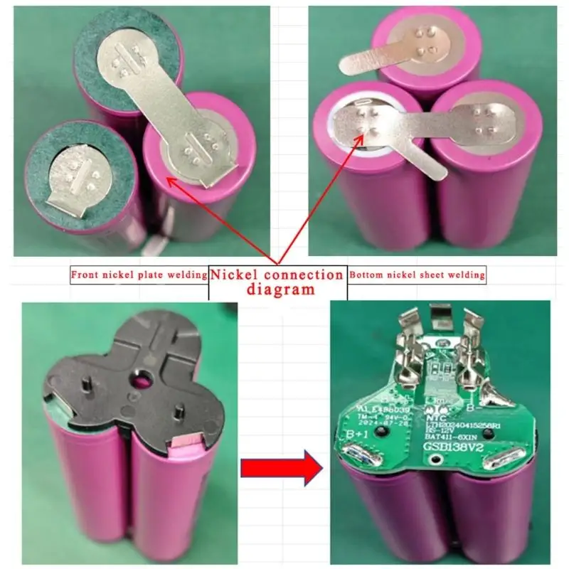 Caja batería multiusos Y1UB para paquetes 10,8 V 12V BAT412A BAT413A BAT411 - imagen 3