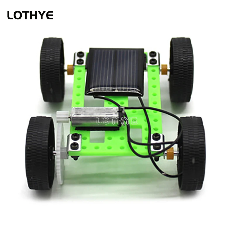 Mini coche de juguete Solar DIY, Kit de coche accionado, aparatos educativos para niños, Hobby divertido, juguete para niños, Kit de coche Robot de regalo - imagen 4