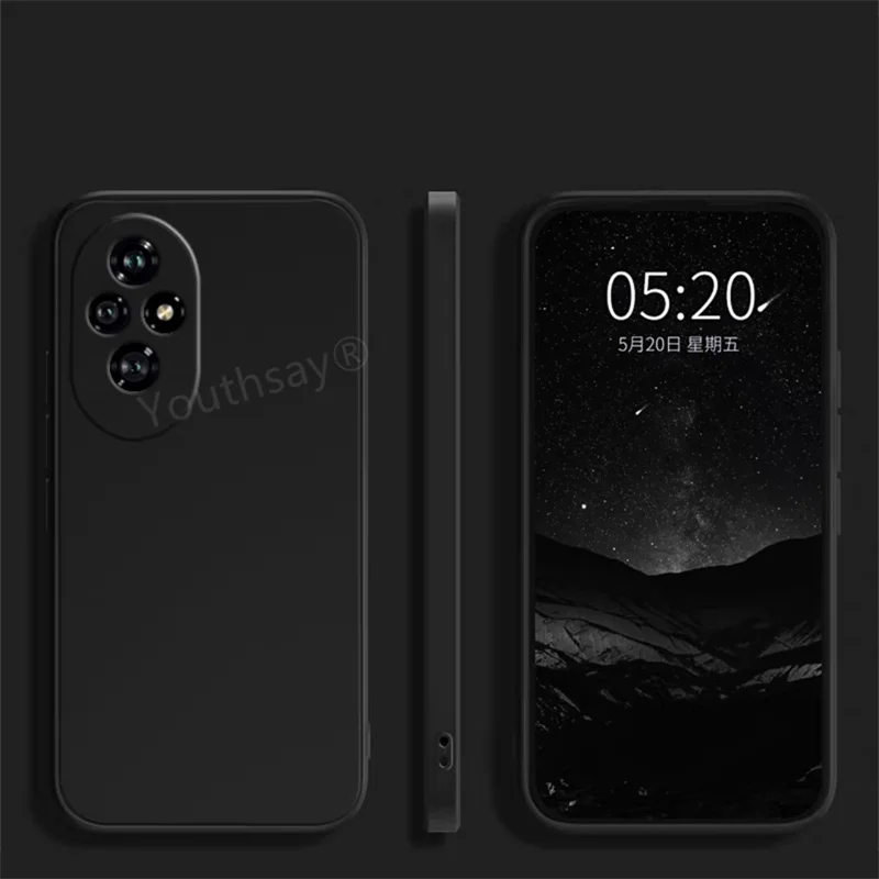 Para Honor 200 funda para Honor 200 Pro Fundas Coque Original silicona líquida suave TPU teléfono parachoques para Honor 200 Pro - imagen 2