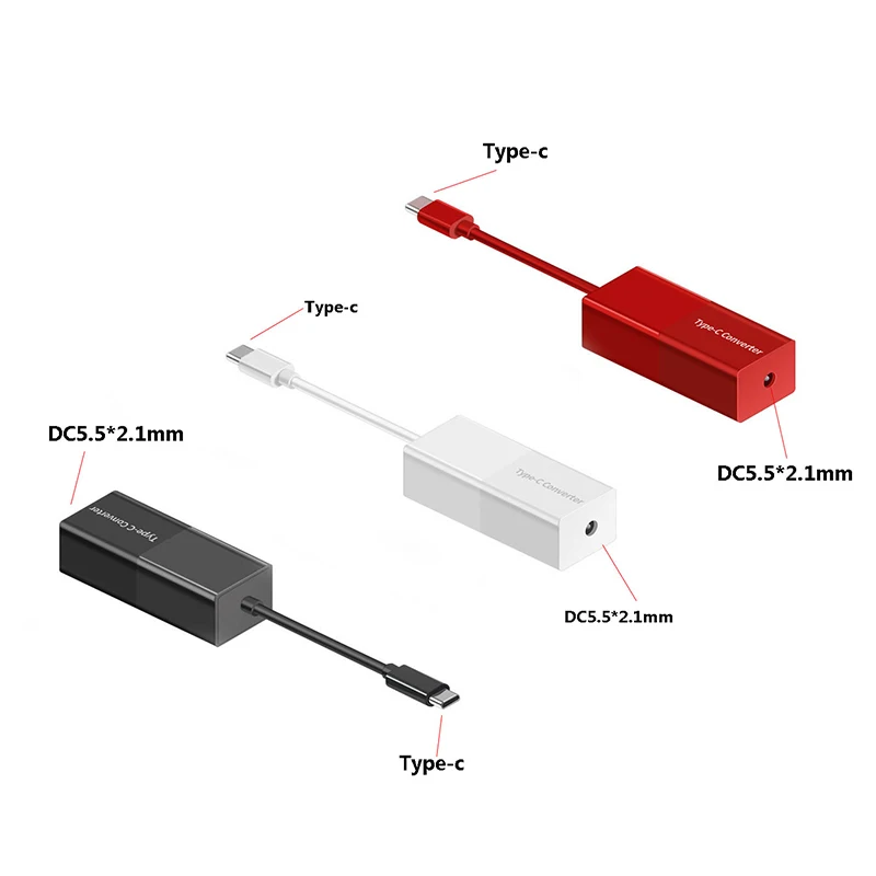 Convertidor adaptador de conector tipo C + 6 puertos de conversión de cargador muerto CC 65w para Lenovo/IBM /Dell /HP/ASUS/Sony/Acer/ BenQ/Fujitsu - imagen 2