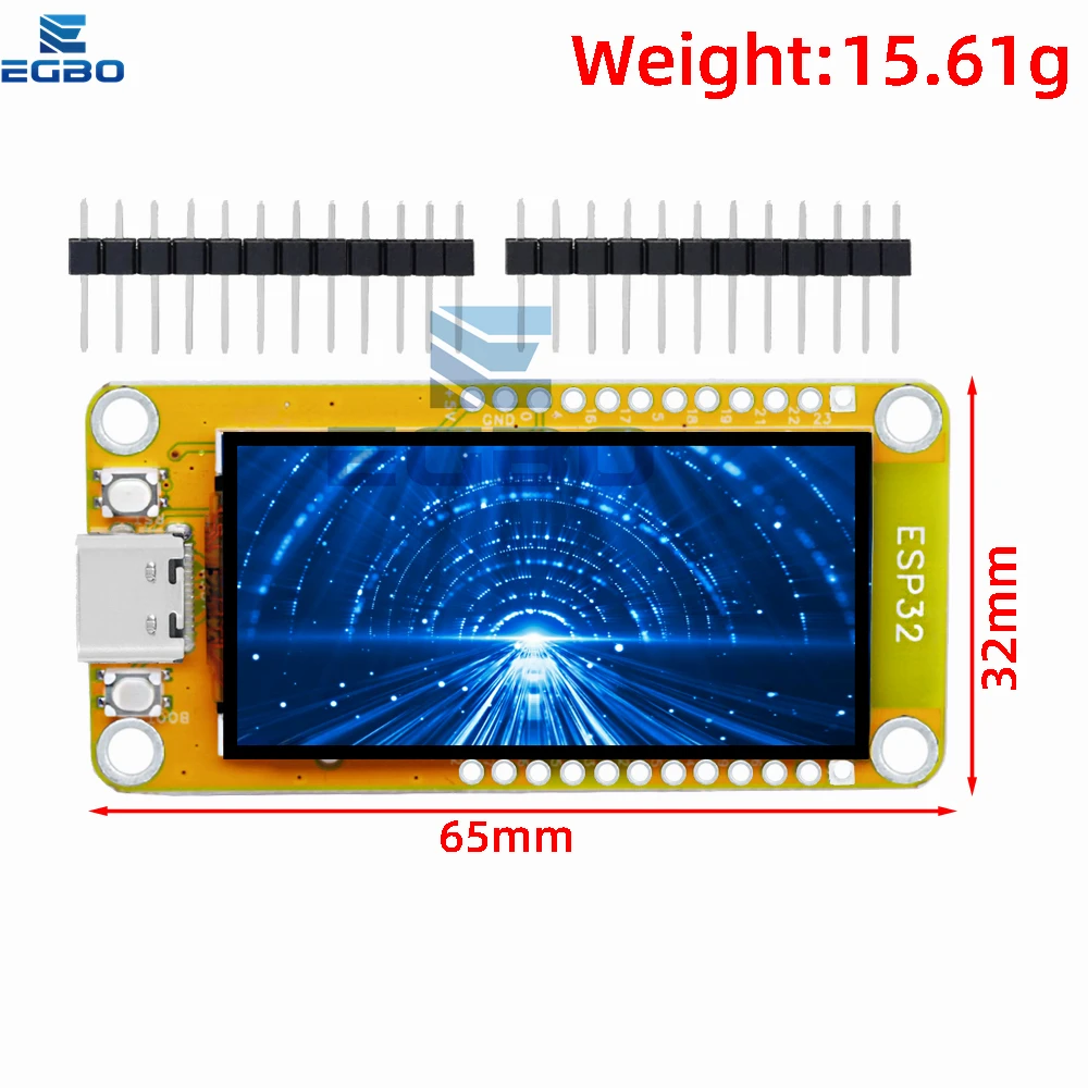 ESP32-D0WD-V3 de 1,9 pulgadas con placa de desarrollo LVGL WiFi + Bluetooth módulo TFT de pantalla de visualización de 170*320 para arduino - imagen 2
