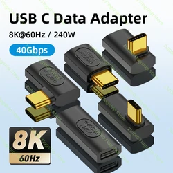 Adaptador USB-C USB4 40Gbps PD240W Thunderbolt 3 8K 60Hz MacBook