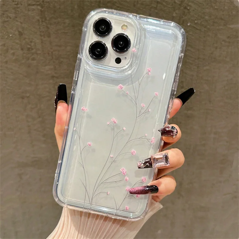 Funda de teléfono coreana con bonita flor para Samsung Galaxy S24 Ultra S23 FE S22 Plus S21 Plus A55 A54 A15 A14 A35 A52 A34 INS cubierta Floral - imagen 5