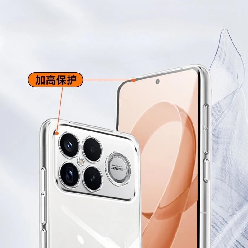 Funda de teléfono transparente ultrafina para Xiaomi Redmi K90 Pro Max, fundas de silicona TPU suave, funda trasera para Redmi K90Promax, carcasa protectora - imagen 4