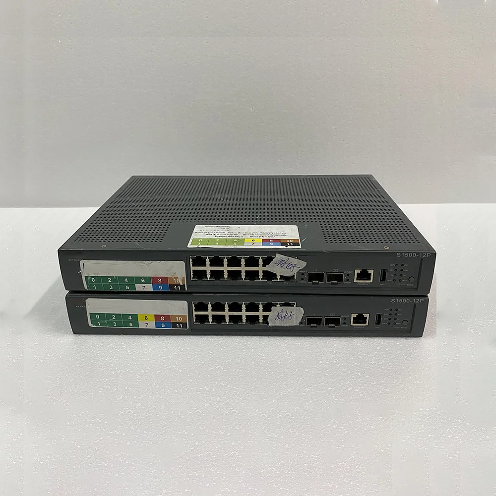 1 Uds. Para Aruba 1500-12P 12 puertos Gigabit POE fuente de alimentación interruptor de gestión de red puerto óptico SFP de 2 puertos - imagen 2