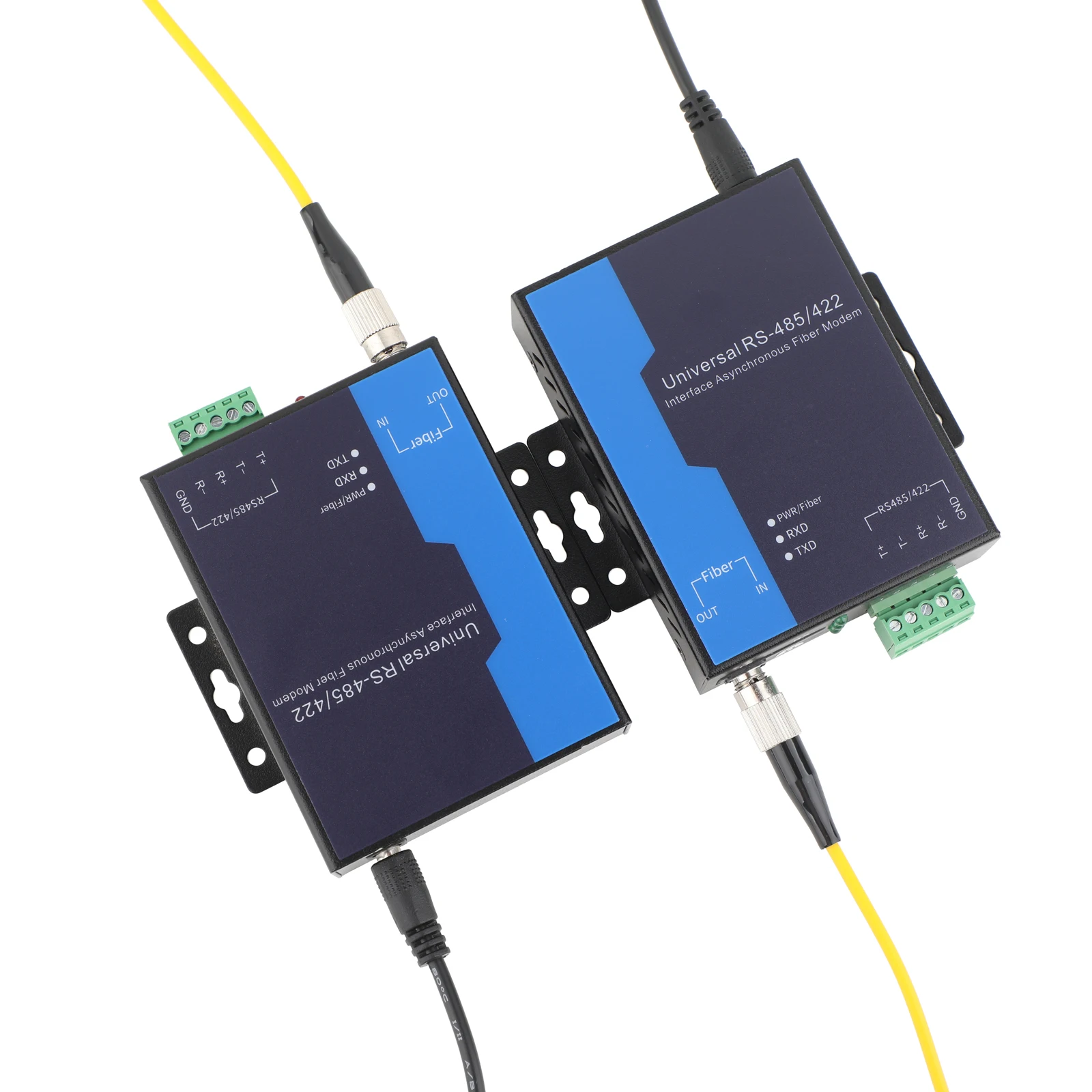 1 par de transceptor óptico bidireccional RS485 de 1 vía SC/FC convertidor de doble fibra monomodo/multimodo enchufe de EE. UU./UE - imagen 5
