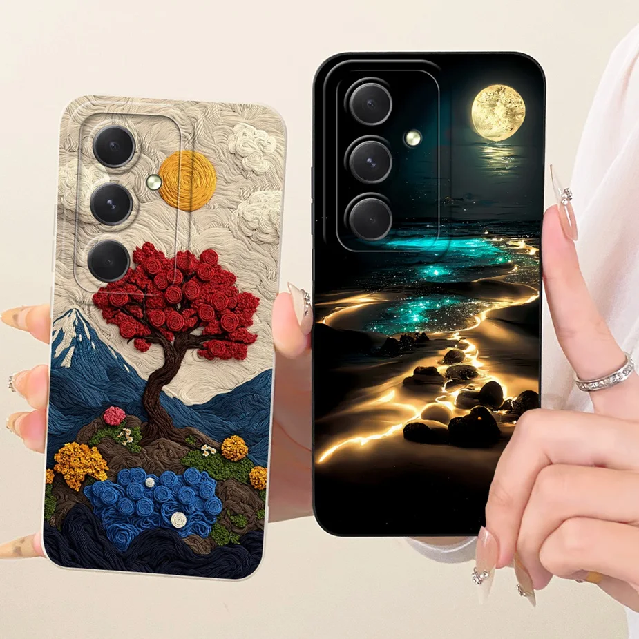 Para Samsung Galaxy M55 5G funda SM-M556B cubierta pintada de caramelo de lujo funda de silicona suave para Samsung M55s M 15 55 Galaxy M15 Fundas - imagen 3