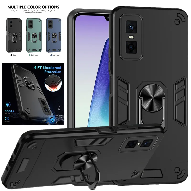 Funda de grado militar para Infinix GT 30 Pro, funda protectora a prueba de golpes, soporte de anillo, Fundas Coque
