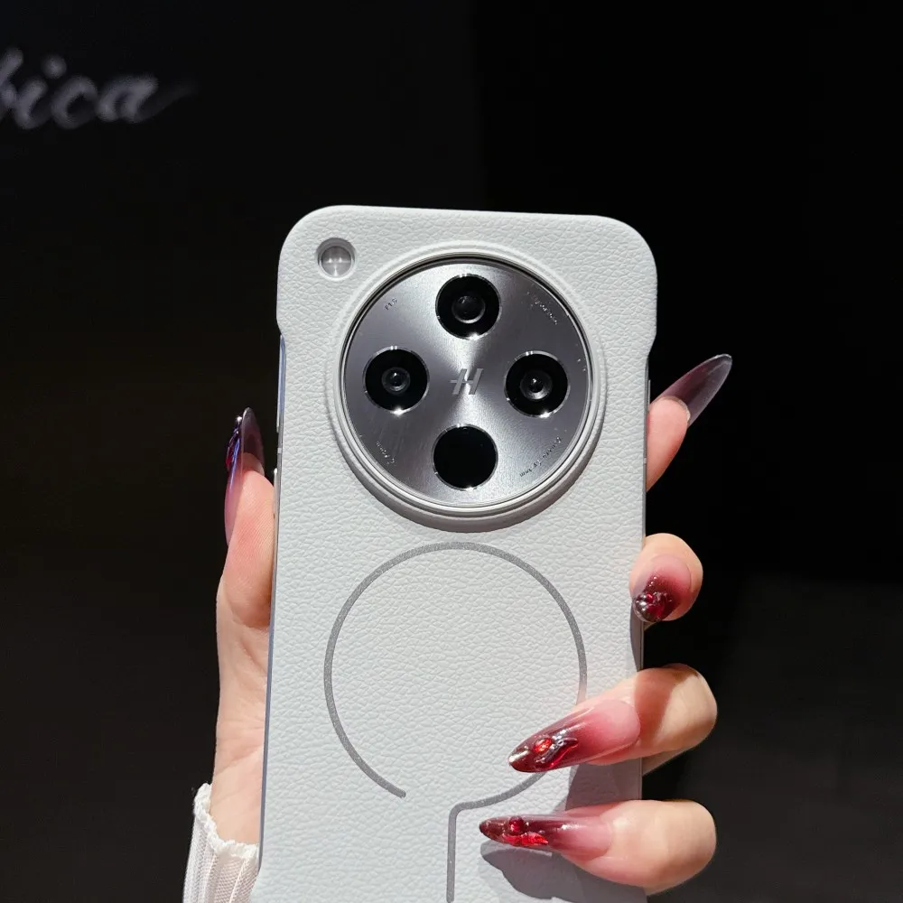 Para OPPO Find X8 Ultra funda dura de PU delgada magnética carga inalámbrica funda protectora trasera para OPPO Find X8 Pro X8S + Shell - imagen 5