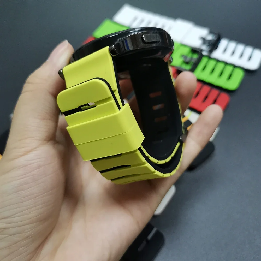 Correa deportiva de silicona de 22mm para TicWatch Pro 3 Ultra GPS LTE E2 S2 Pro X GTW 2021, pulseras para reloj inteligente, Correa para hombres y mujeres - imagen 5