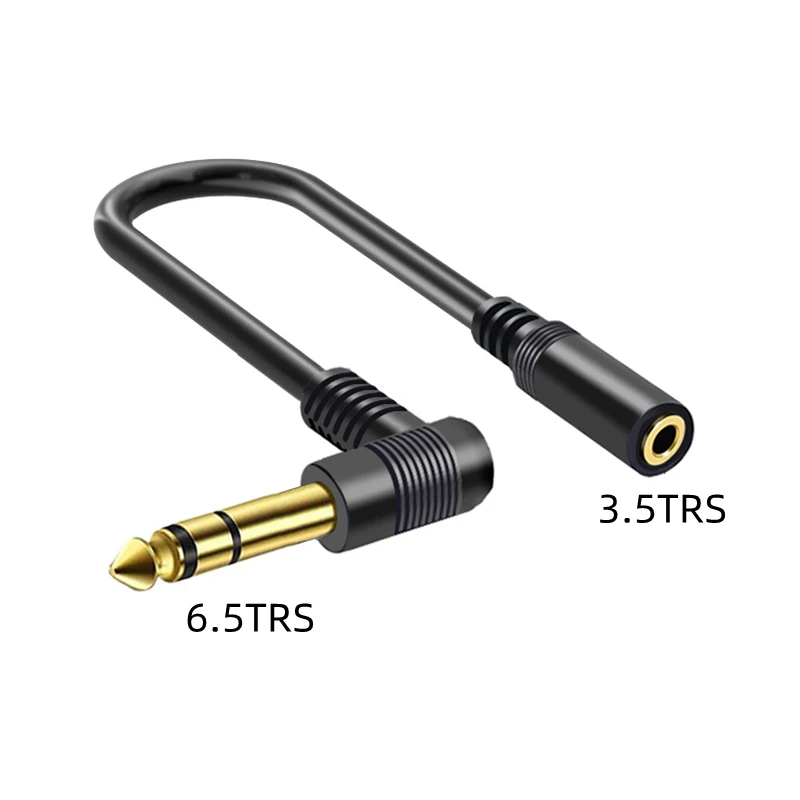 Nku-adaptador Jack de 1/8 ", 3,5mm a 1/4", 6,35mm, ángulo recto, 6,5, 3,5, TRS estéreo, TS Mono, cable de extensión de Audio AUX para amplificador de altavoz - imagen 2
