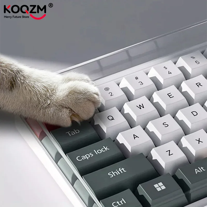 Funda para teclado acrílico transparente a prueba de polvo, 78/108 teclas, cubierta antipolvo para teclado mecánico para jugadores de ordenadores e-sports