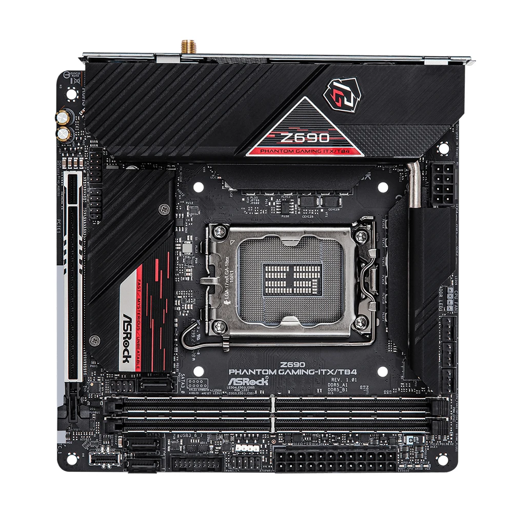 Placa base ASROCK Z690 DDR5 Z690 PHANTOM GAMING-ITX/TB4 para Intel Core i9-12900K i5-12600K i9-13900K PCIe 5,0x16 M.2 Mini-ITX - imagen 4