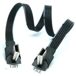 Adaptador USB Mini-B 5 pines 90 grados 0,3 m