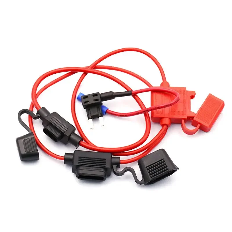 Portafusibles de 12V, adaptador de grifo de circuito adicional Micro2, Mini fusible automático de hoja APM ATM estándar pequeño con soporte/fusible de cuchilla 10A, 1 Uds. - imagen 4