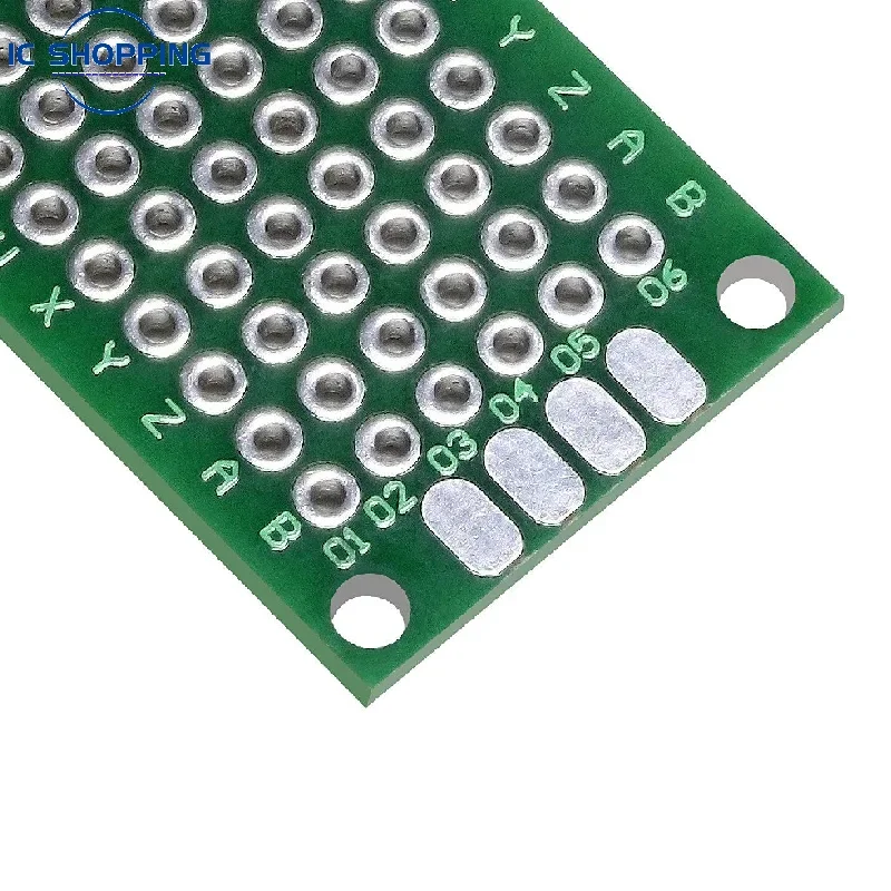 Prototipo de doble cara PCB Chapado en estaño, 5 piezas, 2x8, 2x8cm, placa de experimento, agujero de anillo, tablero de pan, 2,54mm - imagen 3