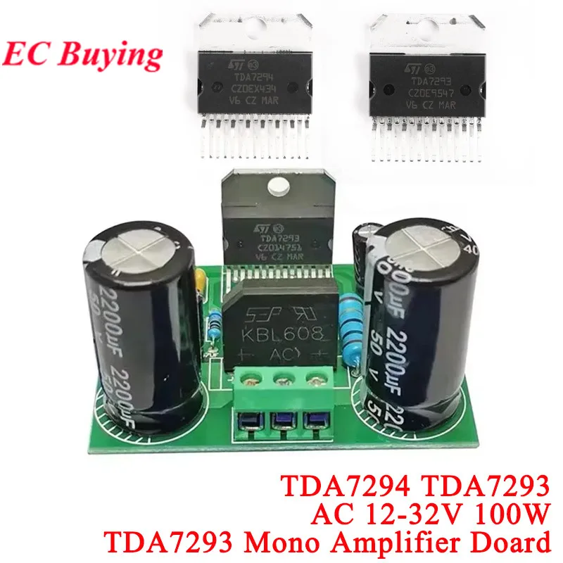 1 unidad-2 uds TDA7293 100W placa amplificadora Mono de Audio Digital de alta potencia AC 12V-32V módulo de voltaje de un solo canal DIY TDA7294 TDA7265