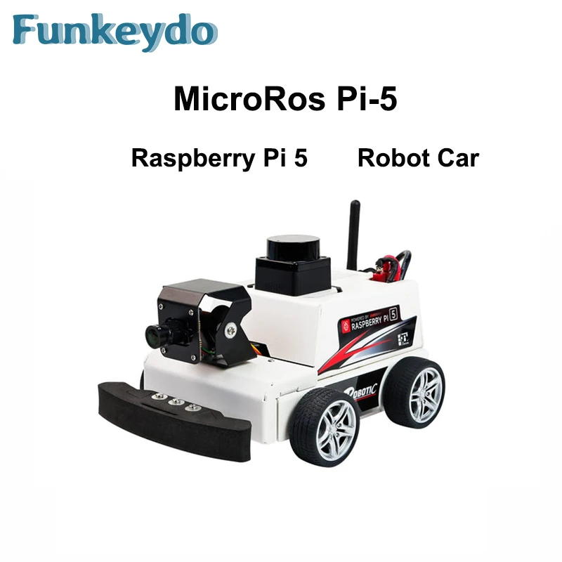 MicroROS-Pi5 ROS2 Robot Car RVIZ 2DOF PTZ para Raspberry Pi 5 (ROS2-HUMBLE + Python3) Basado en ESP32-S3 - imagen 2