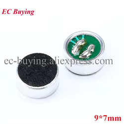 20 piezas/5 uds 9*7mm micrófono de electret capacitivo sensibilidad de recogida 56dB condensador de electret 9mm x 7mm altavoz micrófono