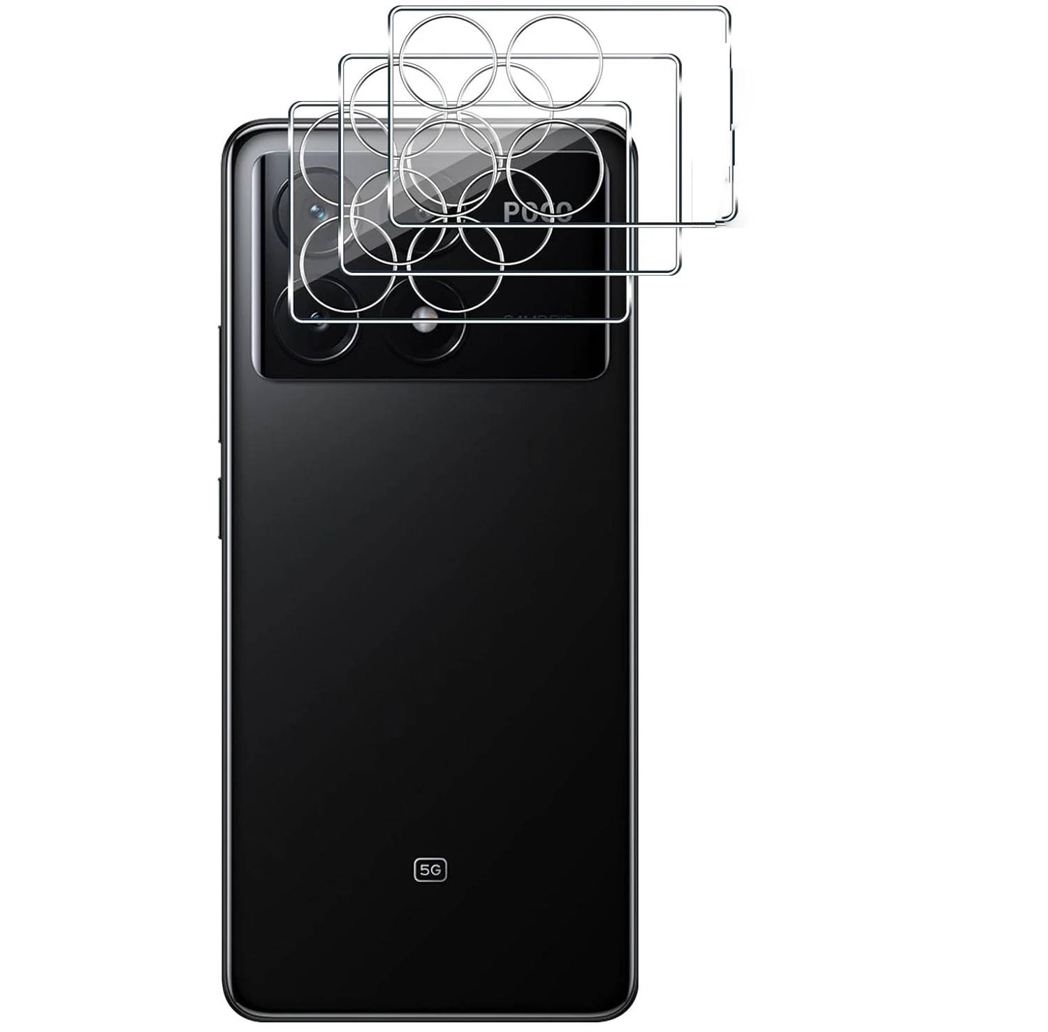 Vidrio Templado 3D 9H para POCO X6 Pro, Protector de lente de cámara completa para Xiaomi POCO X6Pro