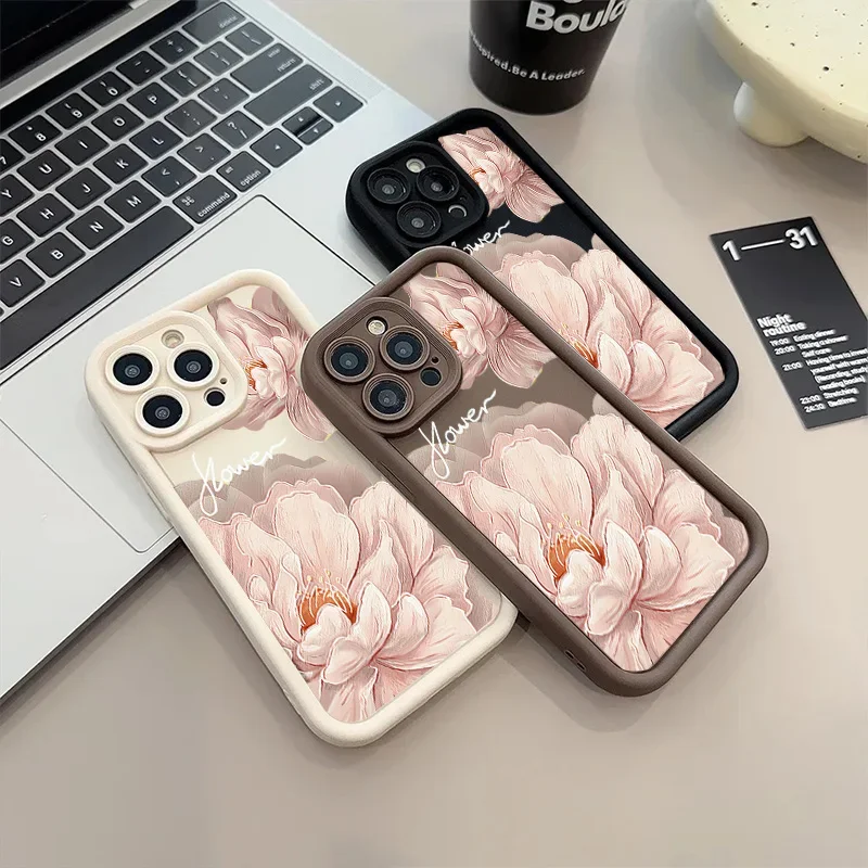 Funda de teléfono para Google Pixel 9 8 7 Pro 5G Pixel 7A 8A 9 Pro XL moda hermosa flor estampado Floral funda mate suave de silicona - imagen 3
