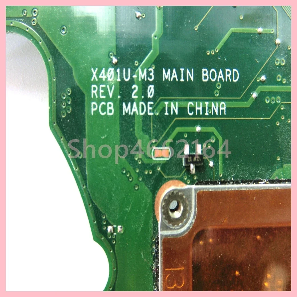 X401U-M3 con E1-1200/E2-1800 CPU 2GB-RAM placa base para For Asus X401 X401U X301U X501 X501U placa base para ordenador portátil 100% probado OK - imagen 3