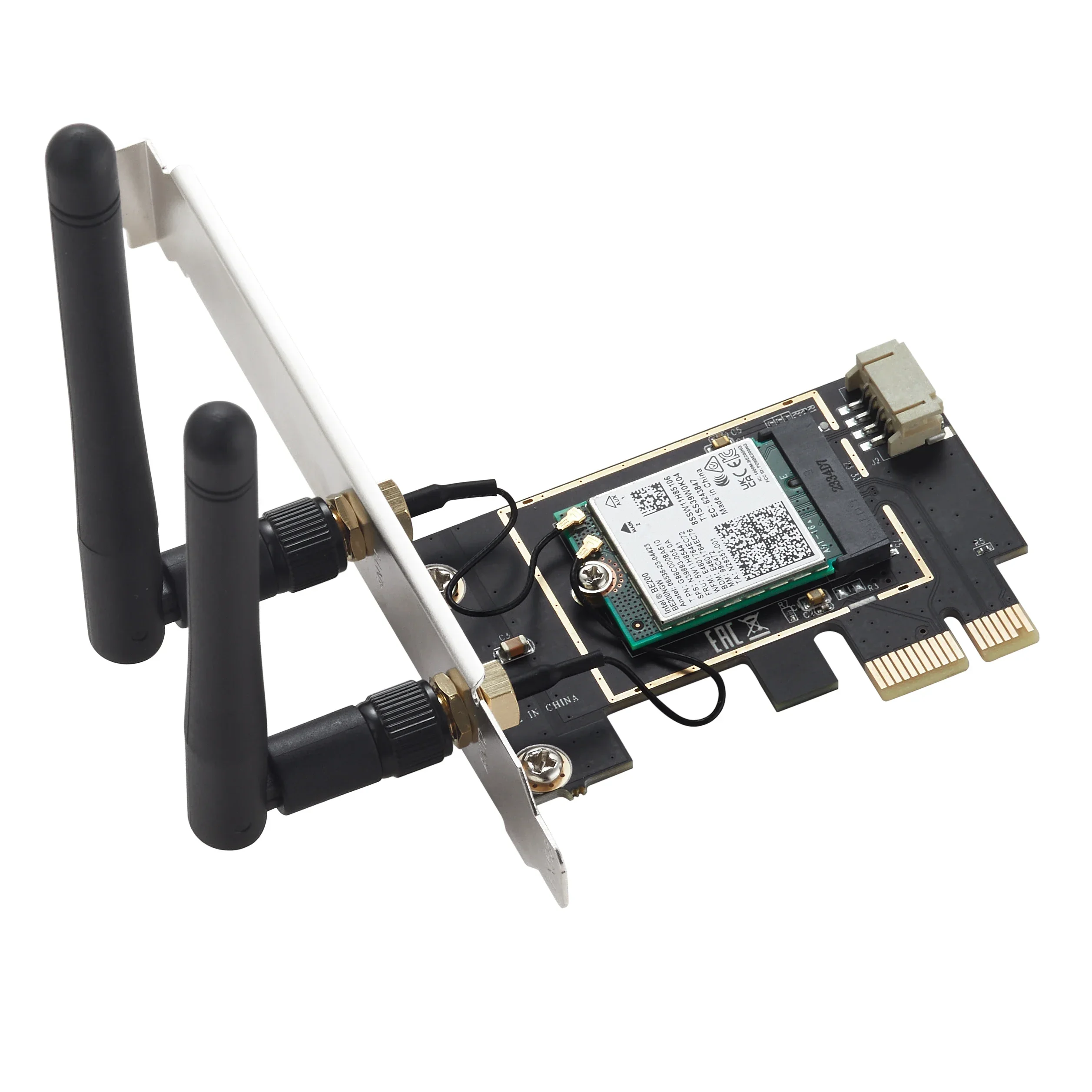 IOCREST WiFi inalámbrico 7 Intel BE200 PCI-E tarjeta de red Bluetooth 5,4 Tri Band 2,4G y 5G y 6GHz 8774Mbps BE200NGW Chip 802.11be - imagen 5