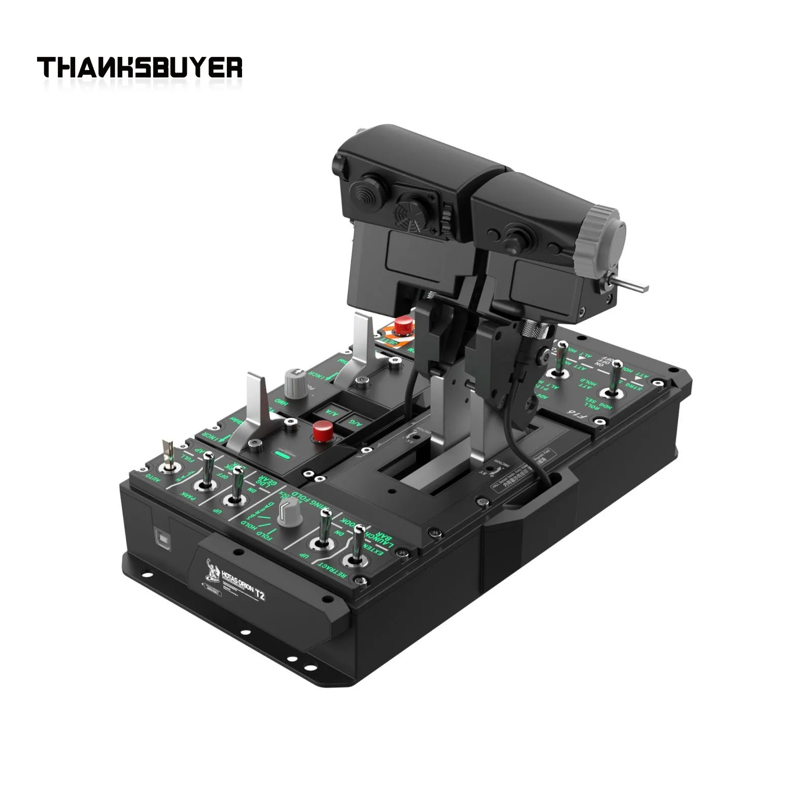WINWING Orion2 StrikeAce E EX NavyAce Kit de simulador de juego de vuelo con base de acelerador de metal y agarre