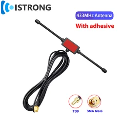 Antena GSM de Exterior 433 MHz 5 dBi con Conectores TS9/SMA