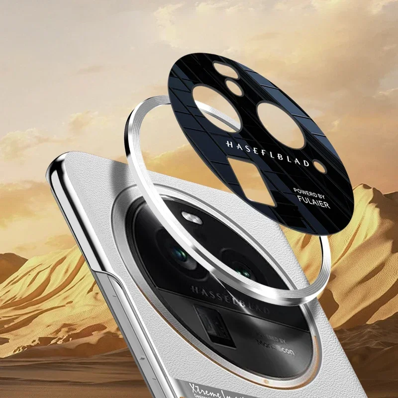 Para OPPO Find X6 Pro funda trasera de cuero PU galvanizado para OPPO Find X6 protección de cámara funda de parachoques funda de teléfono Coque - imagen 2