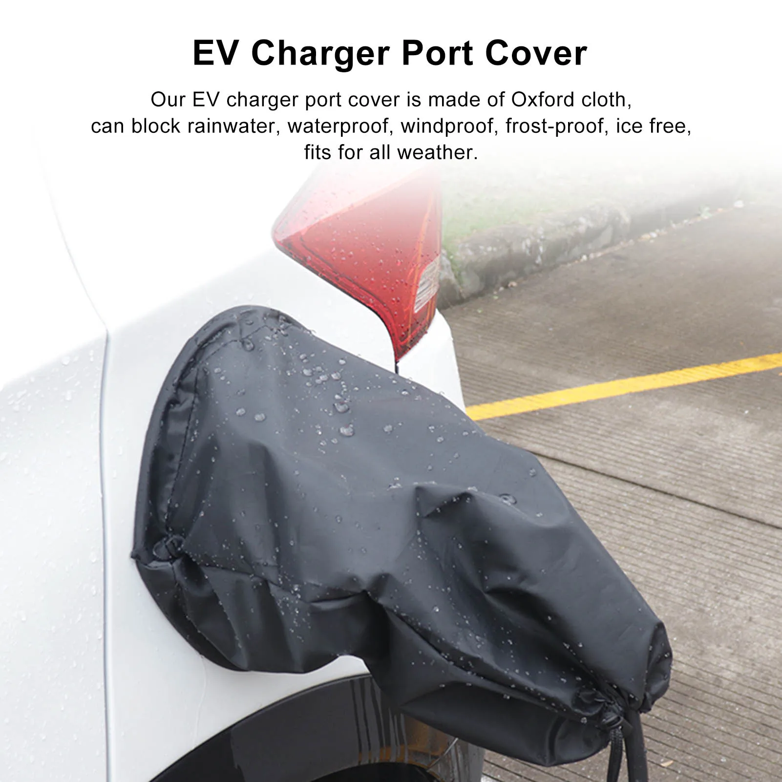 Cubierta impermeable para cargador de coche EV, cubierta impermeable para puerto de vehículo EV, cubierta de adsorción magnética fuerte para polvo solar para coche eléctrico - imagen 2