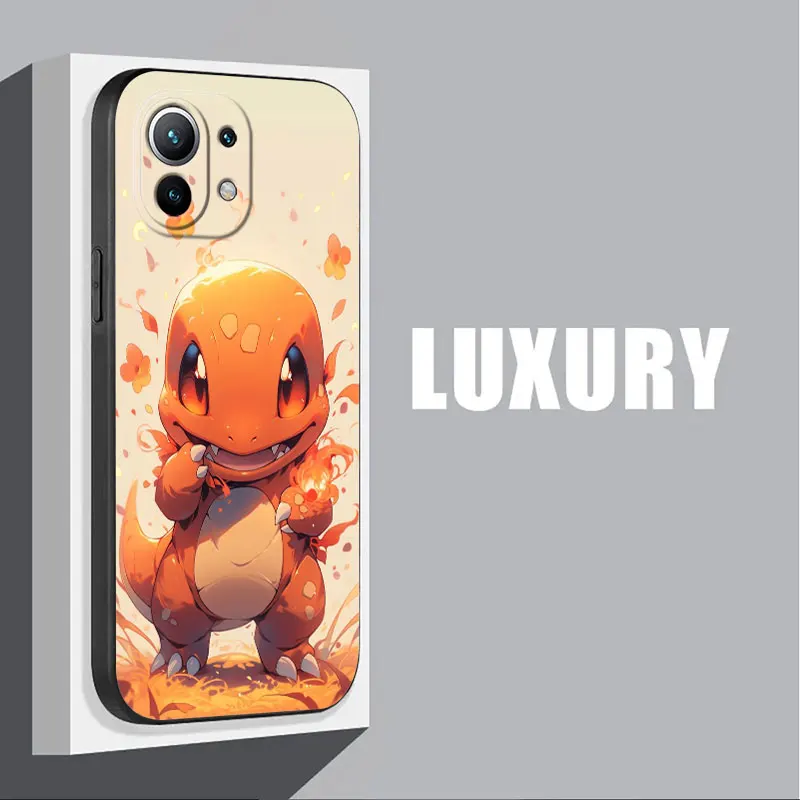 Funda de teléfono de dibujos animados de Pokemons Squirtle Pikachu para Xiaomi Poco X7 X6 X5 X4 X3 M7 M6 M4 F7 F6 Pro 5G 15 Ultra 11T 13T 14T Pro - imagen 3