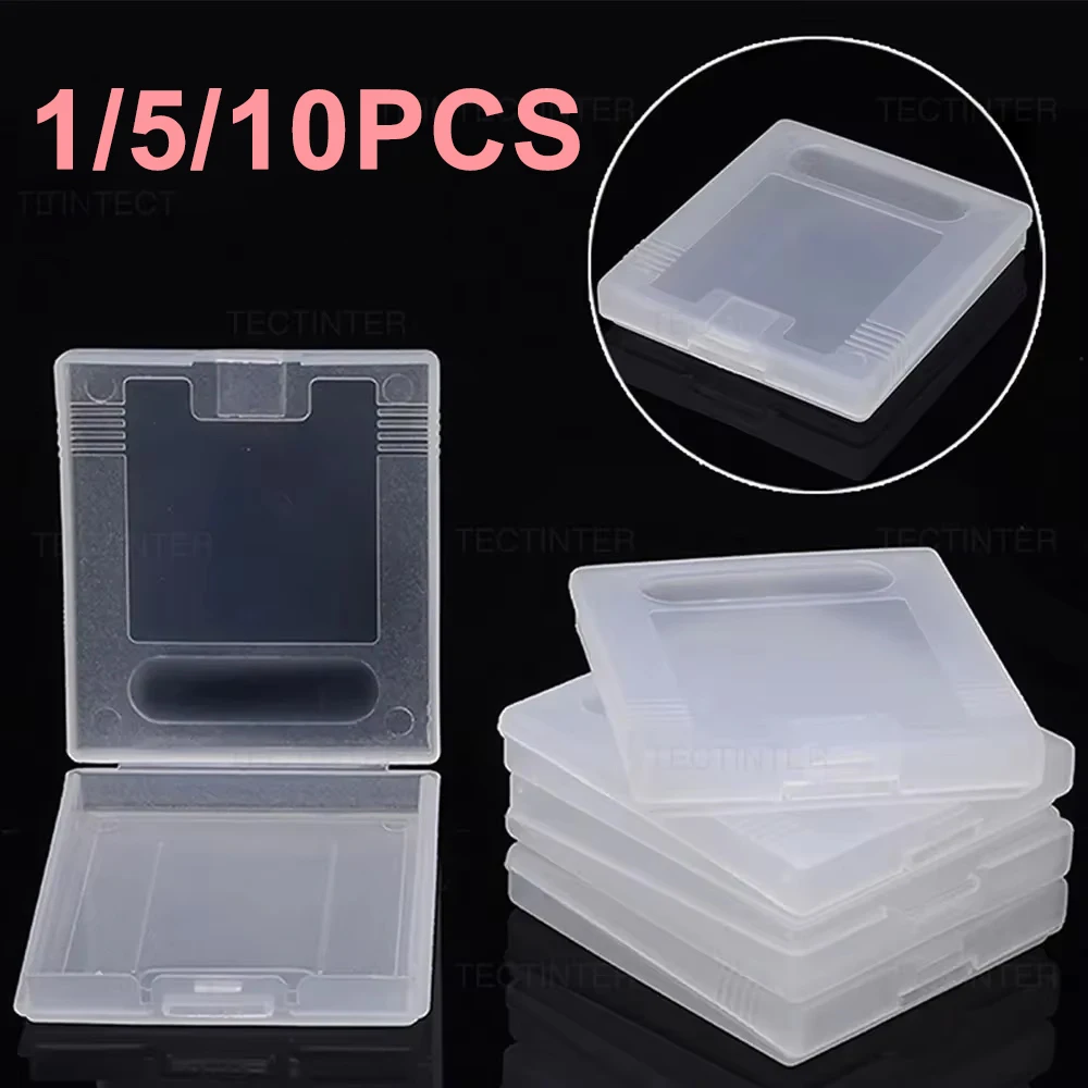 Caja de almacenamiento de cartuchos de tarjetas de juego de plástico, caja protectora transparente para consola Nintendo Game Boy Color GBC GBP, 1/5/10 Uds. - imagen 2