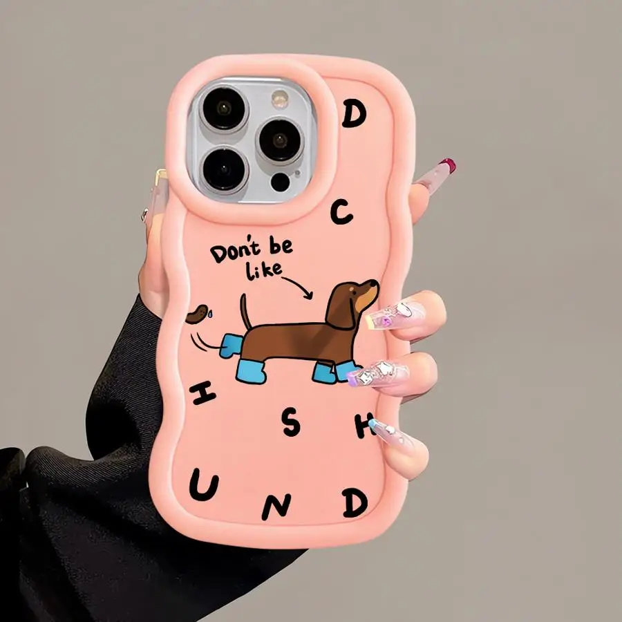 Funda de teléfono suave con dibujos de gatos y perros para iPhone 15 Plus 13 11 14 16 Pro Max 17 Air 8 XR 12 - imagen 3