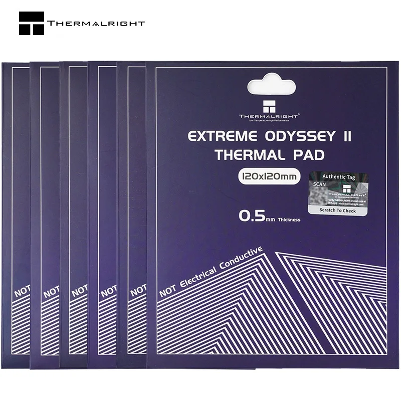 Nueva llegada Thermalright EXTREME ODYSSEY II almohadilla térmica, 14,8 w/mk, Chip integrado, disipación de calor de memoria de vídeo, 120x120MM - imagen 2