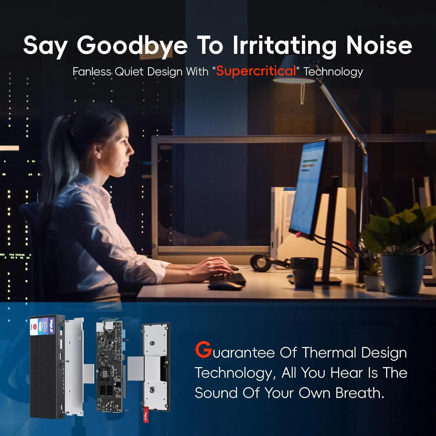 MeLE PCG02 Pro Mini PC Stick sin ventilador N5100 8GB/256GB, WiFi5 USB PD3.0, Micro computadora de escritorio Dual HDMI, Gigabit Ethernet BT5.1 - imagen 5