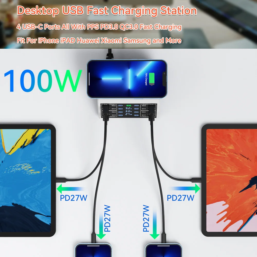 Cargador Rápido USB-C PD 3.0 – Carga Inteligente Universal - imagen 2