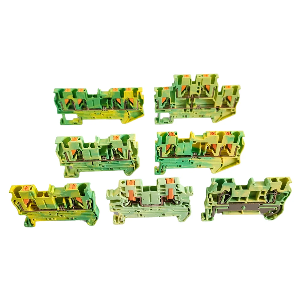 PT2.5/PTTB2.5/PT2.5-TW/PT2.5-QU/PTV2.5-PE bloque de terminales de carril DIN Modular de tierra conector de cable de enchufe de tierra Push-in de entrada lateral - imagen 3