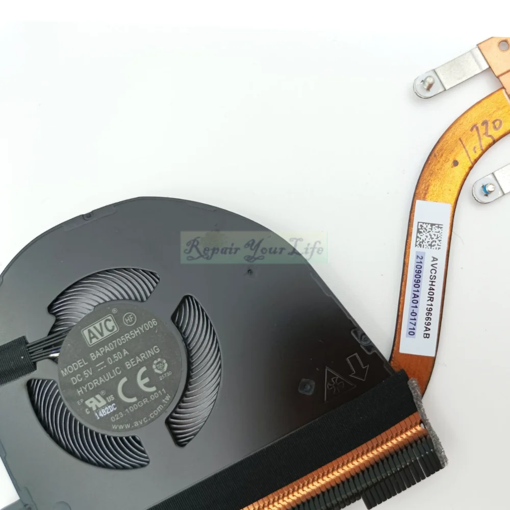 Ventiladores de refrigeración para ordenador portátil, disipador térmico para Lenovo Thinkpad L13 yoga S2 5th Gen 2020 BAPA0705R5HY006 5H40S72914 023.100GR.0011 nuevo - imagen 4
