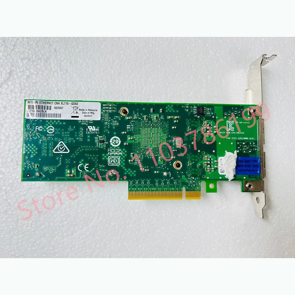 Tarjeta de red de servidor de fibra óptica de 10 Gigabit de doble puerto 40G XL710-QDA2/X710 - imagen 3