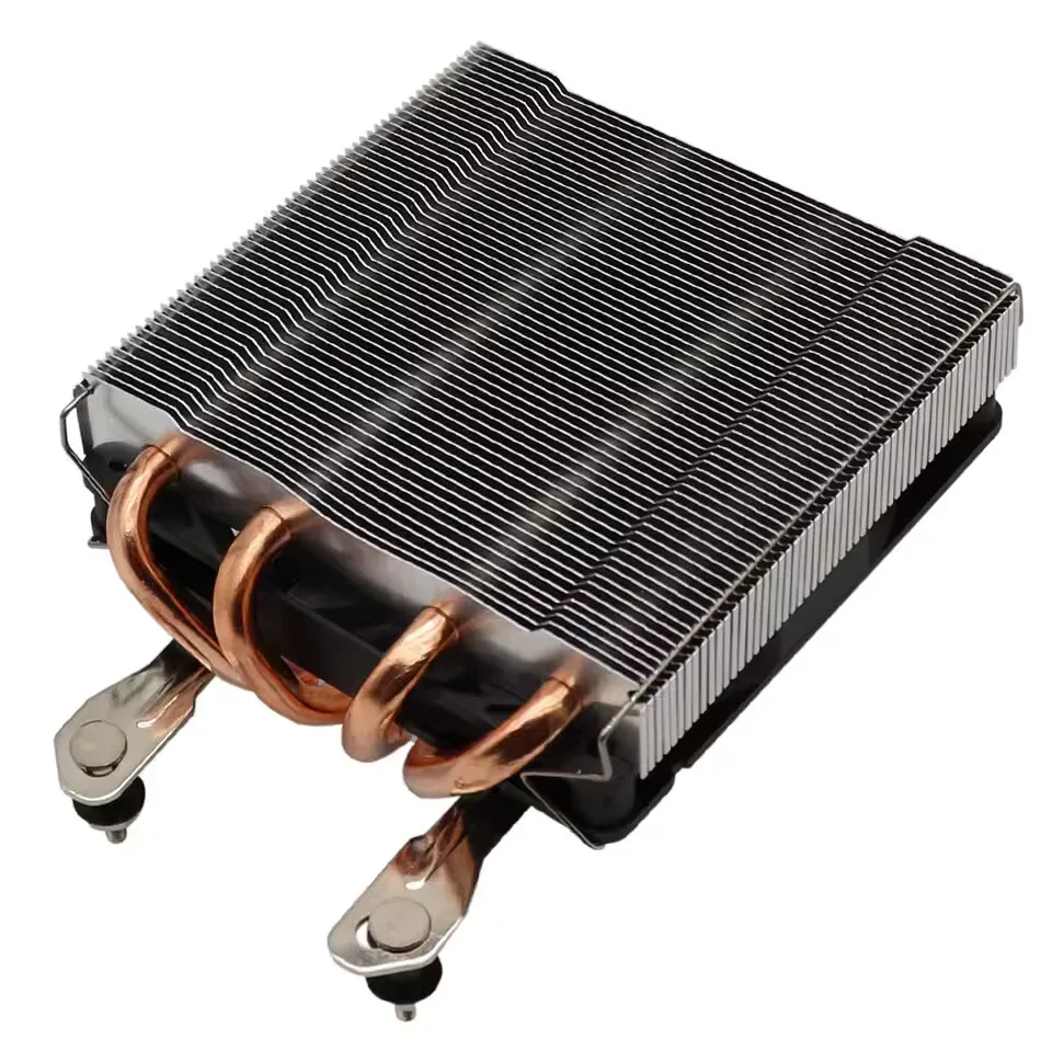 Enfriador de CPU silencioso PWM ventilador de refrigeración radiador enfriador de perfil bajo 4 tubos de calor AM4 LGA1700/1200/115x para ITX Case A4 chasis delgado - imagen 4