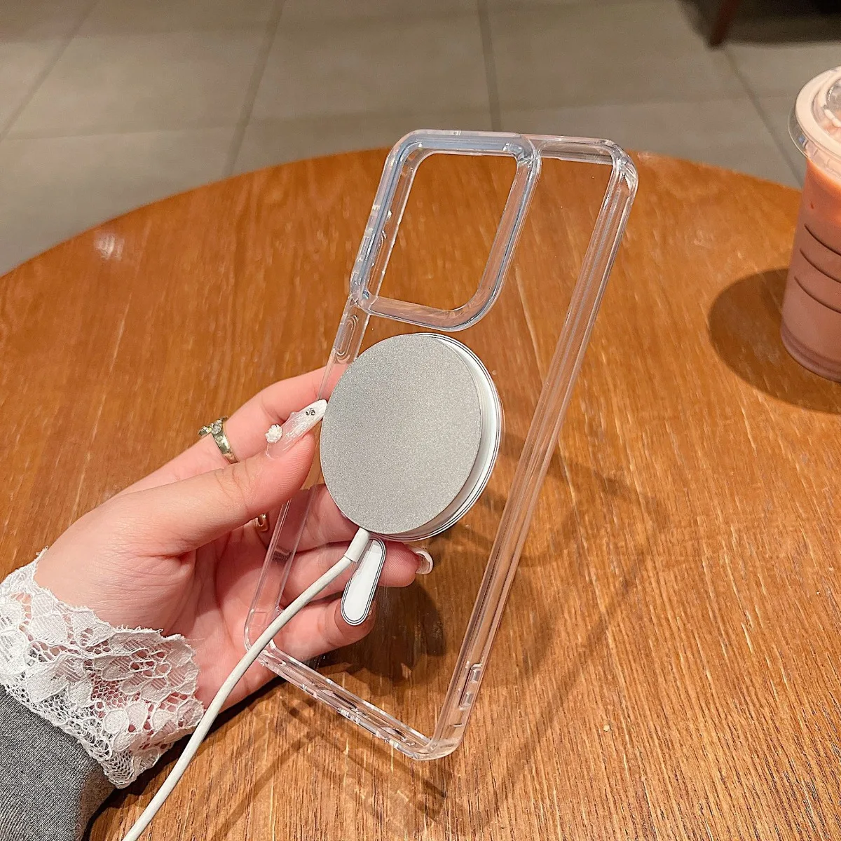 Funda magnética para Motorola Moto Edge 50 Fusion G45 G34 Stylus G 5G 2025, cubierta magnética transparente a prueba de golpes, carcasa Mag-safe - imagen 3