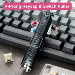 Extractor de teclas y interruptores de 4 clavijas: herramienta de teclado profesional para teclados mecánicos (compatible con interruptores MX/Gateron/Kailh)