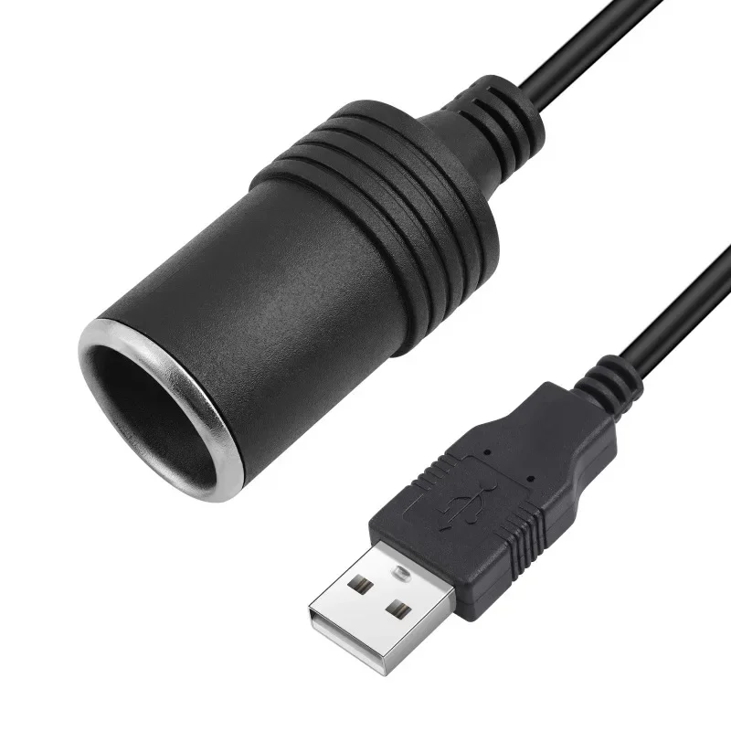 Adaptador USB de 5V a 12V, USB macho a 12V, enchufe de encendedor de coche, fuente de alimentación hembra, Cable convertidor de salida de 12V 10W - imagen 5