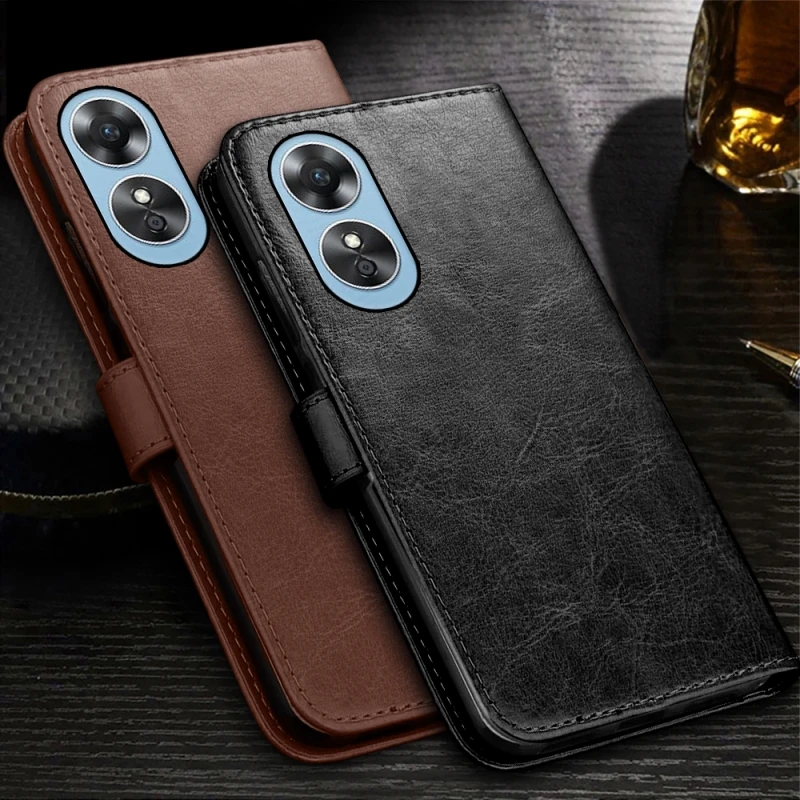 Funda de cuero con tapa para Oppo A17k A17 A 17 k 17 k 4G 2022 CPH2477 CPH2471 6,56 ", soporte de libro magnético Coque Oppoa17k 4G