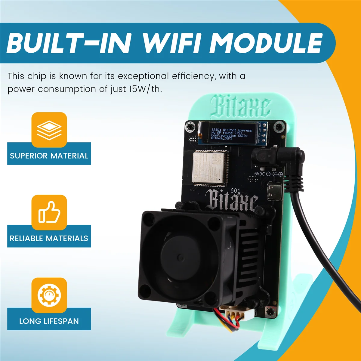 Nuevas llegadas Bitaxe Gamma 601 BTC Solo Miner 1.2TH/S 18-22W BM1370 Asic Chip de Antminer S21 Pro Bitcoin Crypto gran oferta - imagen 5